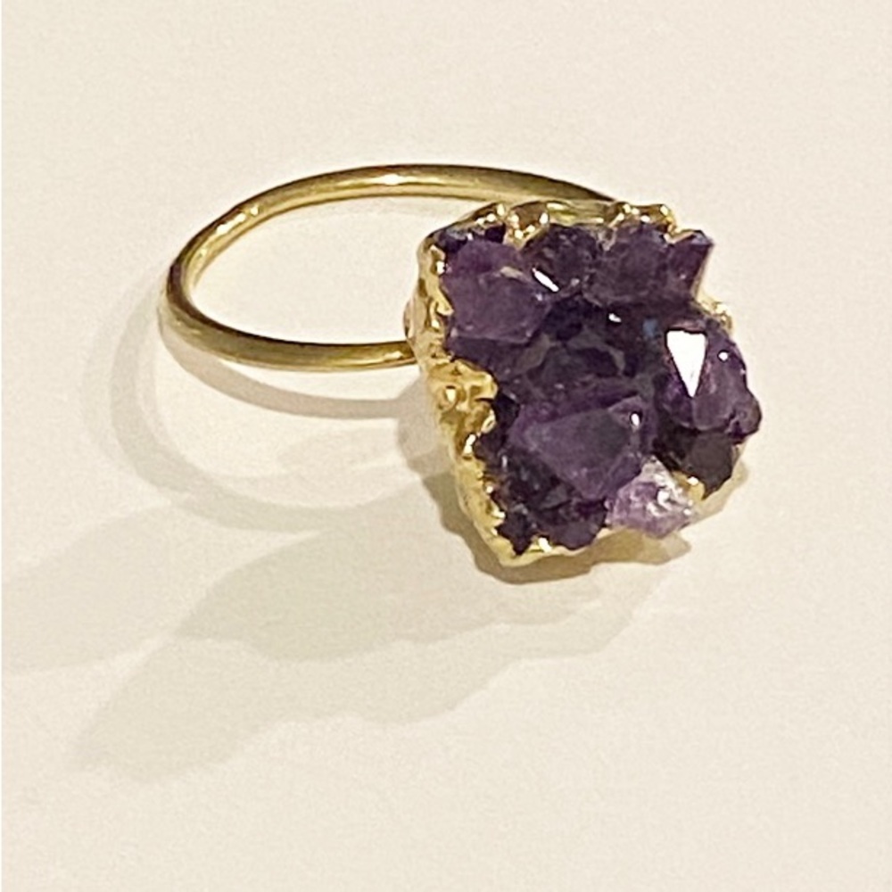 Amethyst Gemstone Ring Size 7